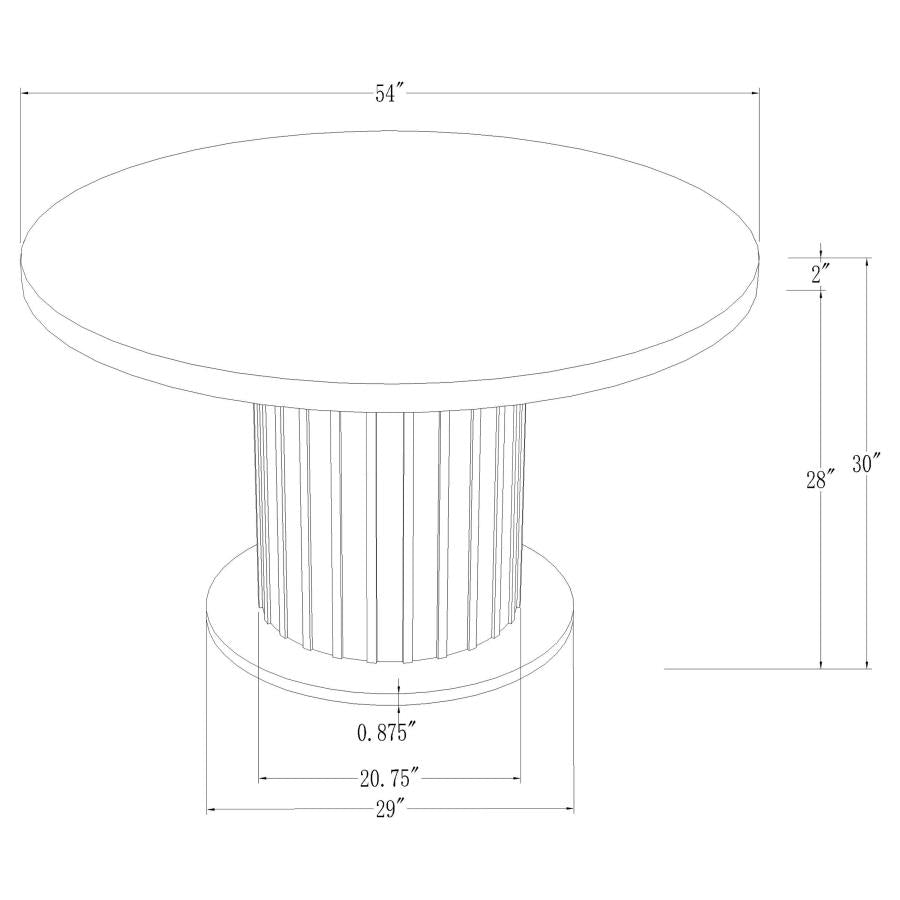 Sherry White Dining Table