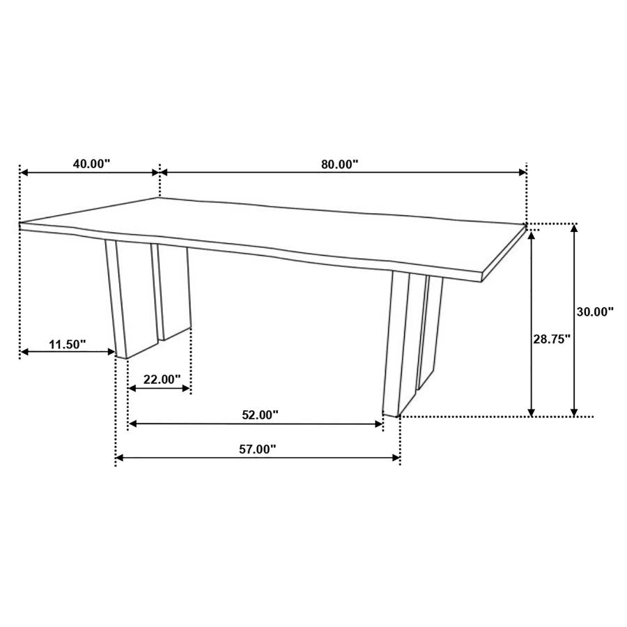 Bradshaw Brown Dining Table