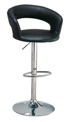 Barraza Black Adjustable Bar Stool