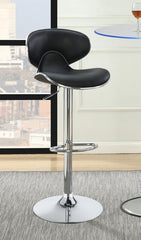 Edenton Black Adjustable Bar Stool