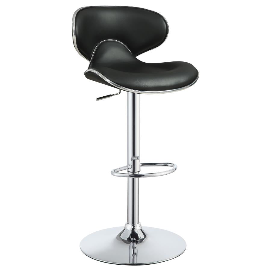 Edenton Black Adjustable Bar Stool