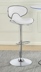 Edenton White Adjustable Bar Stool