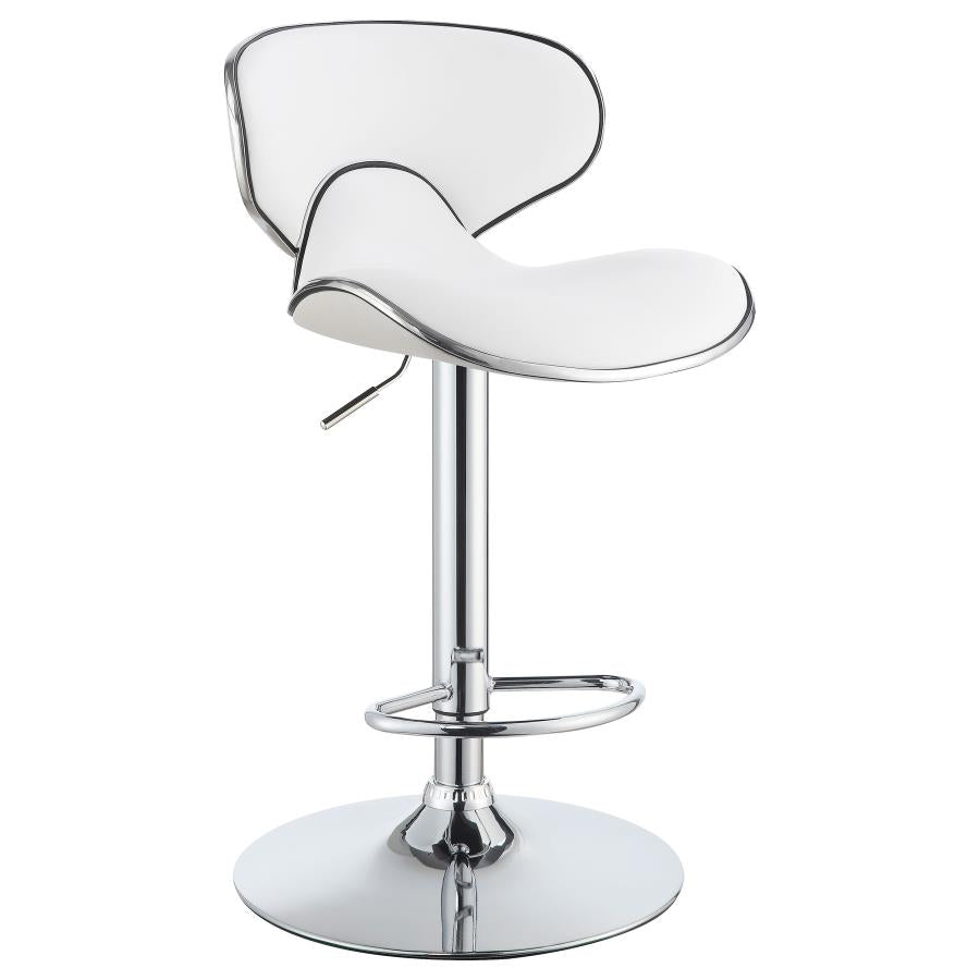 Edenton White Adjustable Bar Stool