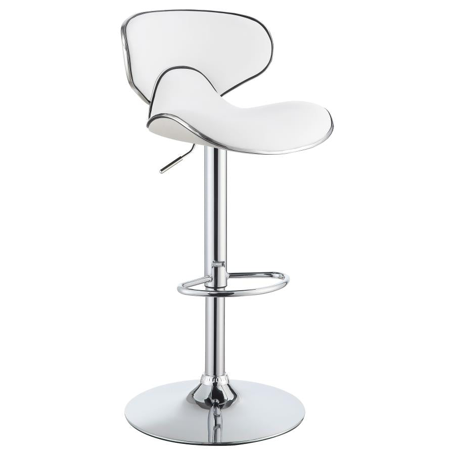 Edenton White Adjustable Bar Stool