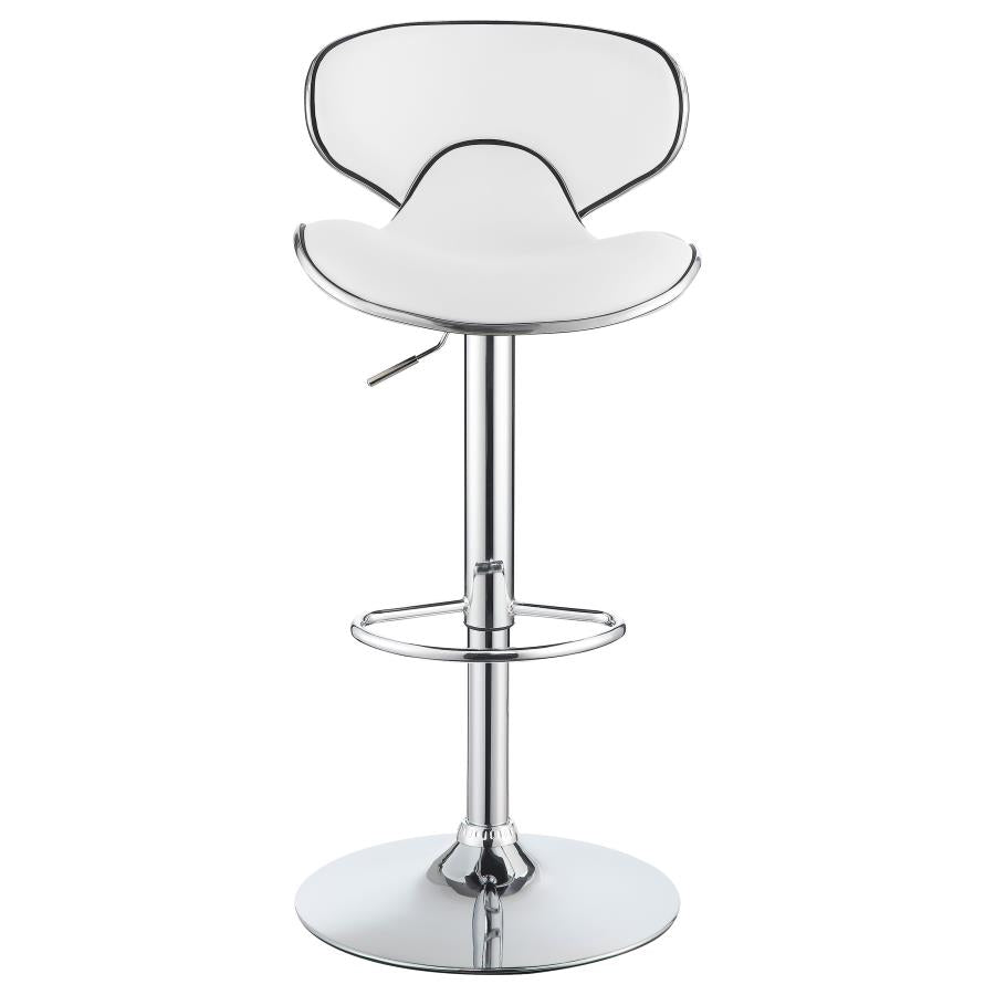 Edenton White Adjustable Bar Stool