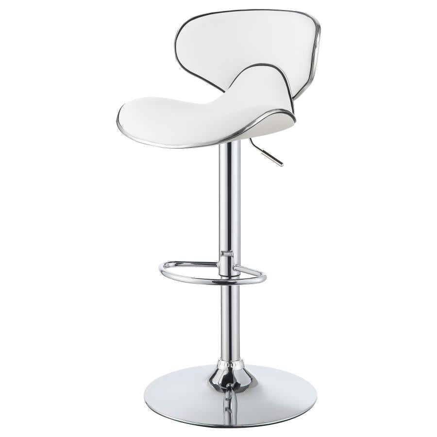 Edenton White Adjustable Bar Stool