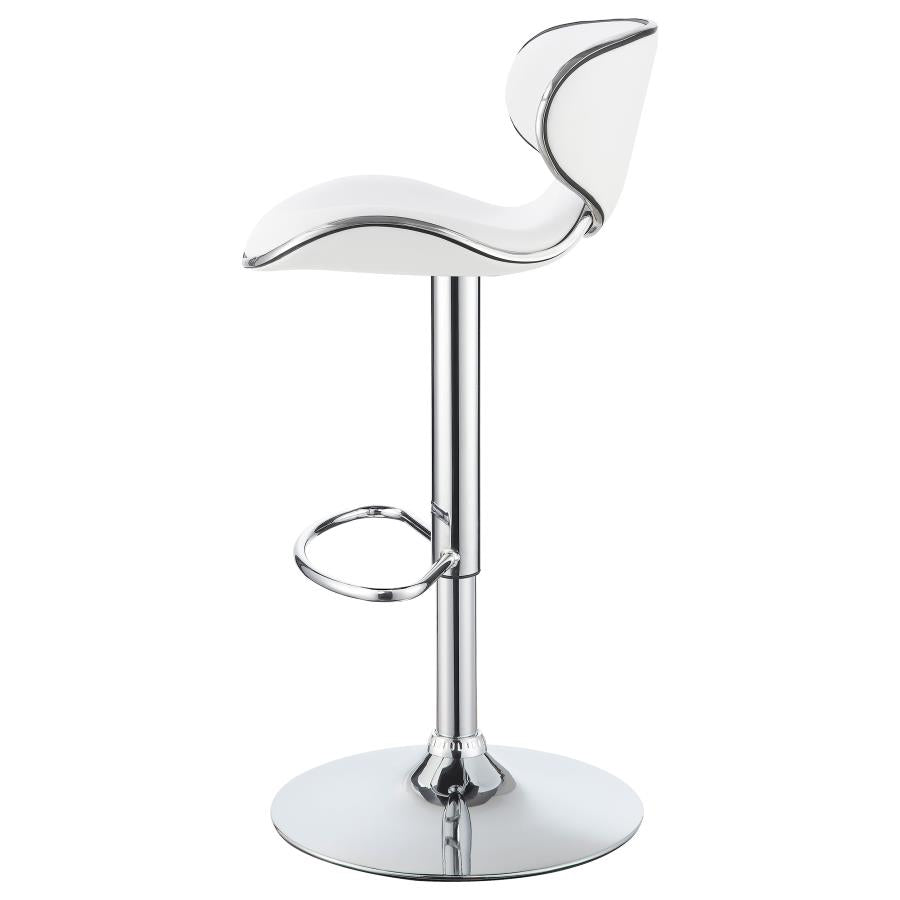 Edenton White Adjustable Bar Stool