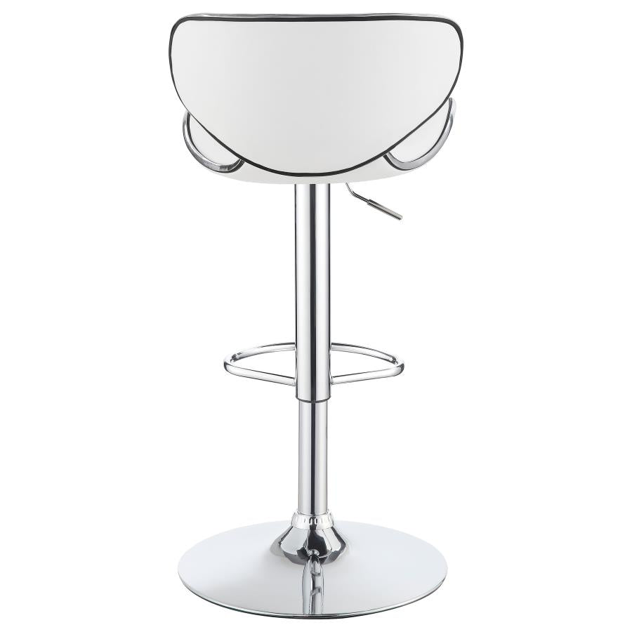 Edenton White Adjustable Bar Stool