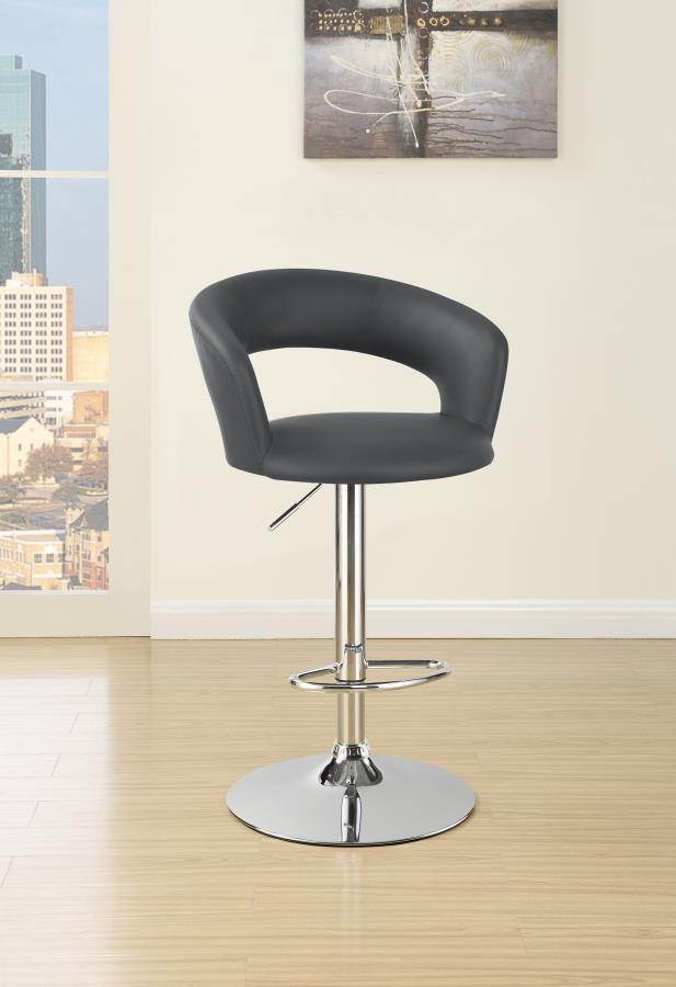 Barraza Grey Adjustable Bar Stool