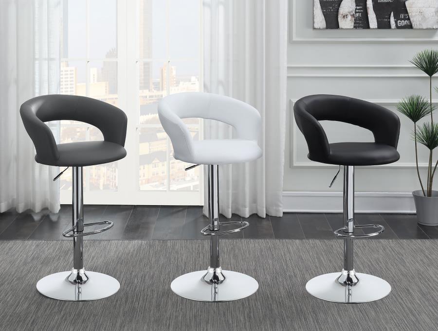 Barraza Grey Adjustable Bar Stool