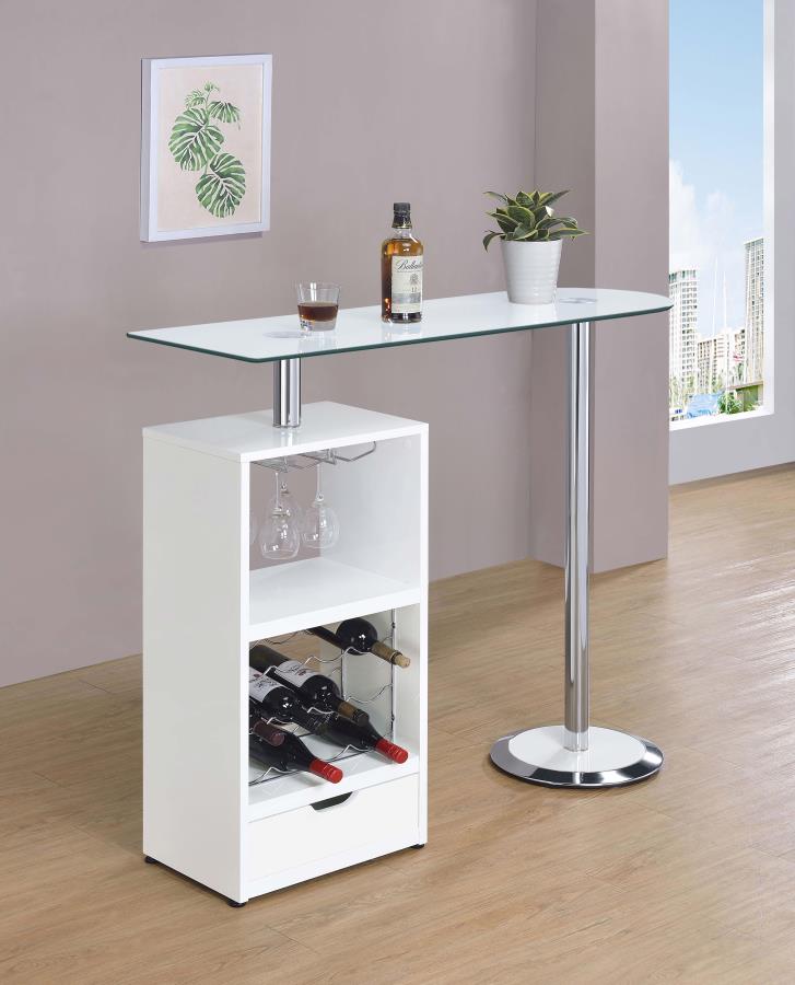 Koufax White Bar Table