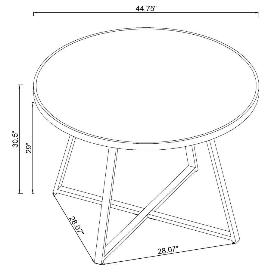 Jillian Black Dining Table