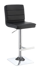 Bianca Black Adjustable Bar Stool