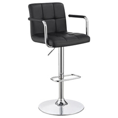 Palomar Black Adjustable Bar Stool