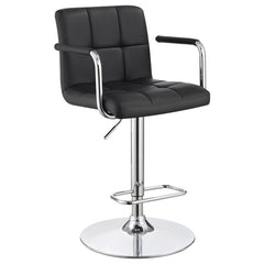 Palomar Black Adjustable Bar Stool