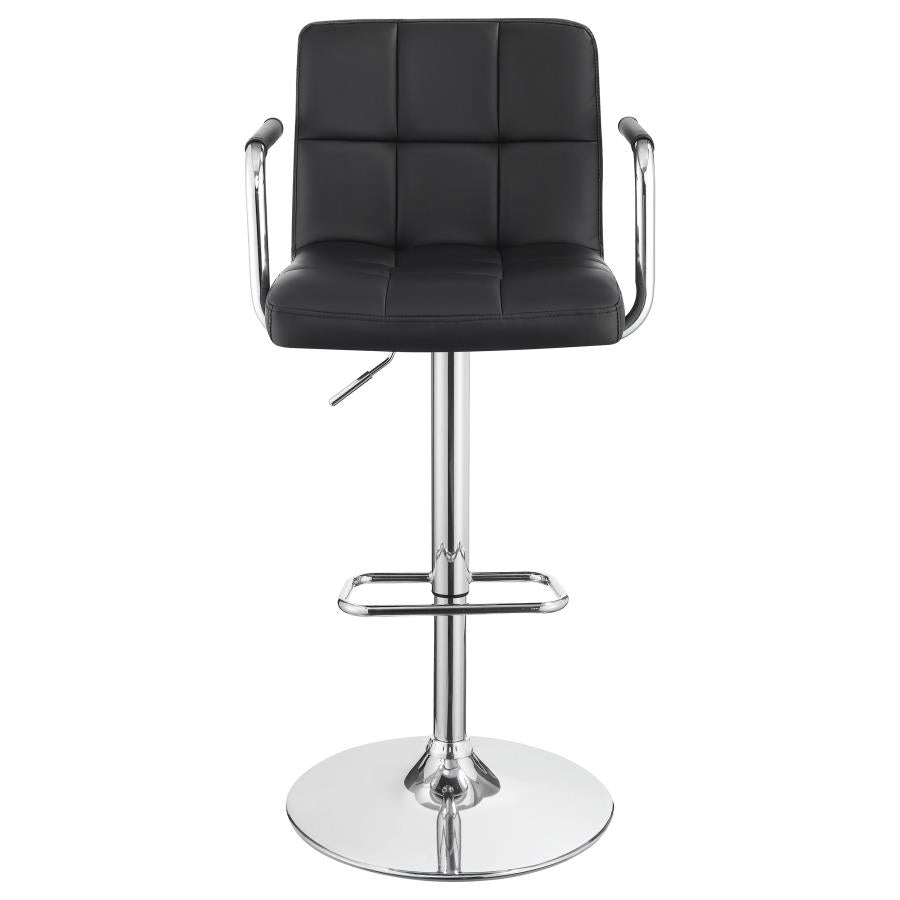 Palomar Black Adjustable Bar Stool