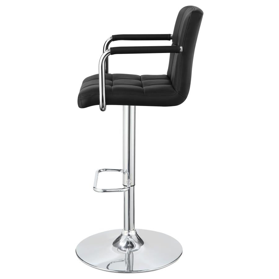 Palomar Black Adjustable Bar Stool