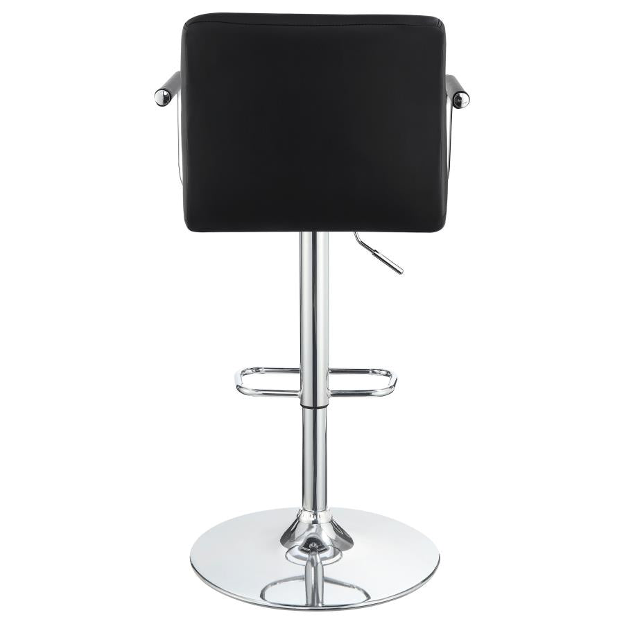 Palomar Black Adjustable Bar Stool