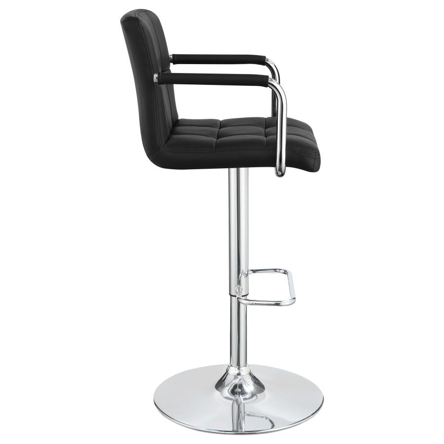 Palomar Black Adjustable Bar Stool