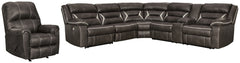 Kincord 4-Piece Sectional with Recliner - PKG000833