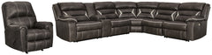 Kincord 4-Piece Sectional with Recliner - PKG000834