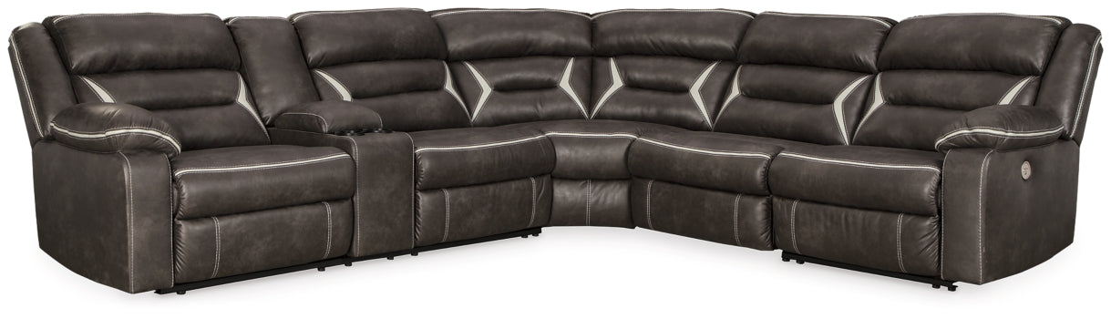 Kincord 4-Piece Sectional with Recliner - PKG000834