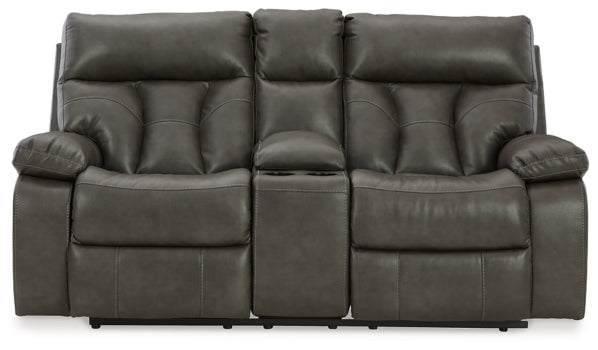 Willamen Reclining Loveseat with Console