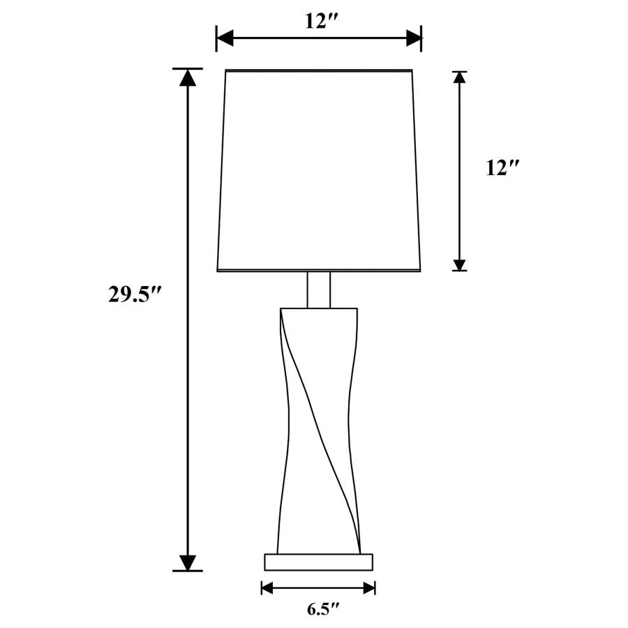 Keene Silver Table Lamp