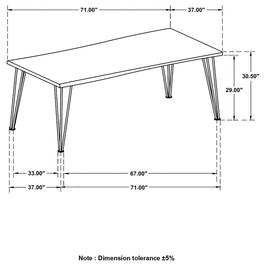 Sherman Brown Dining Table