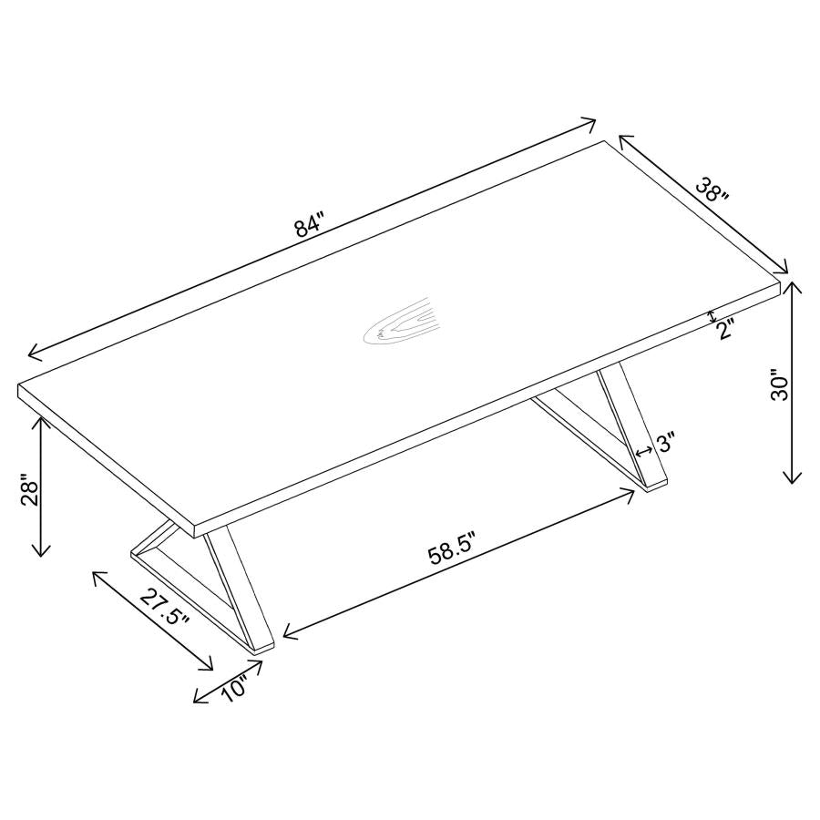 Conway Brown Dining Table