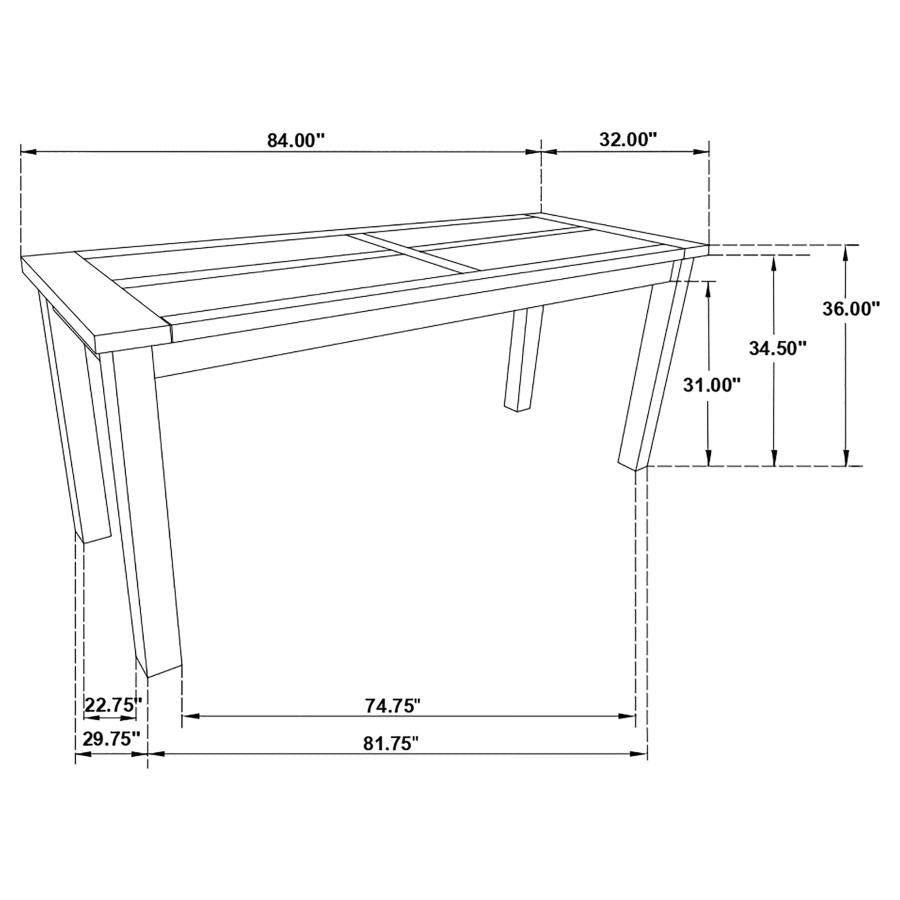 Coleman Brown Counter Height Dining Table