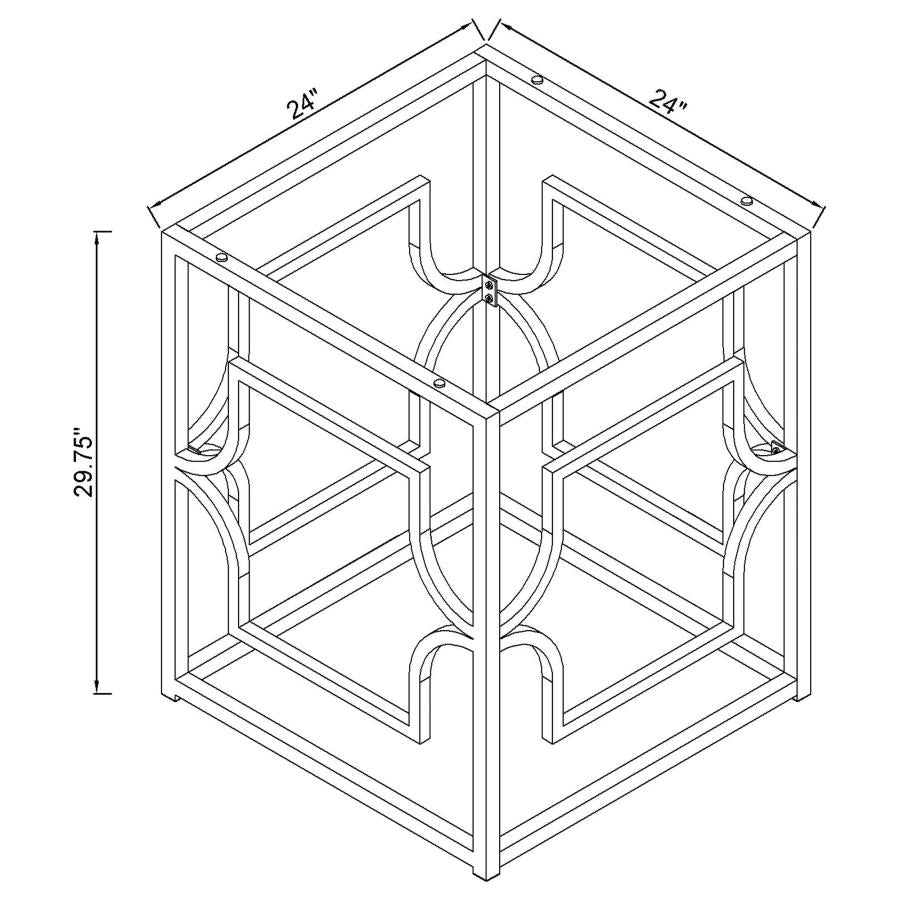 Starlight Gold Dining Table Base