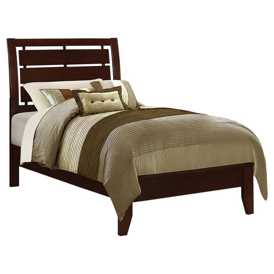 Serenity Brown Twin Bed 5 Pc Set