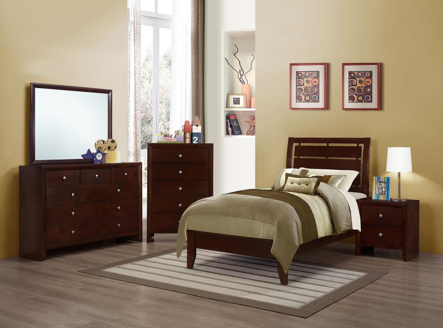 Serenity Brown Twin Bed