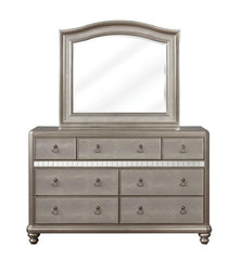 Bling Game Silver Dresser Mirror