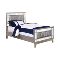 Leighton Silver Twin Bed