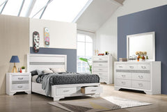 Miranda White Full Bed 5 Pc Set