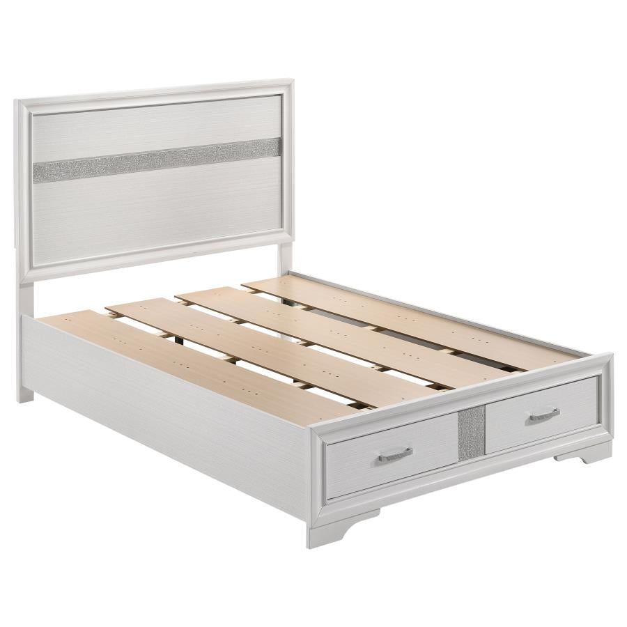 Miranda White Full Storage Bed