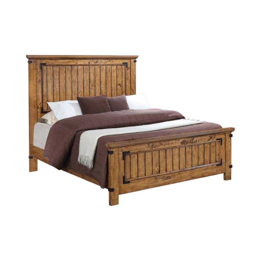 Brenner Brown Twin Bed 5 Pc Set