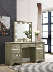 Beaumont Gold Vanity Table & Mirror