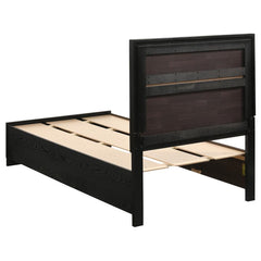 Miranda Black Twin Bed 5 Pc Set