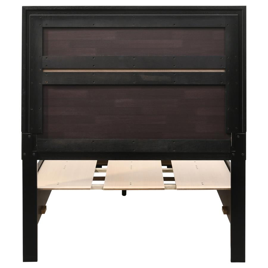 Miranda Black Twin Storage Bed