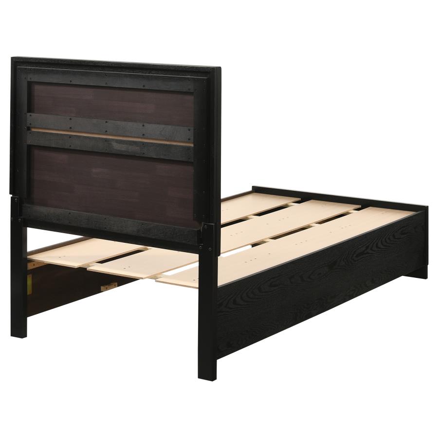 Miranda Black Twin Storage Bed