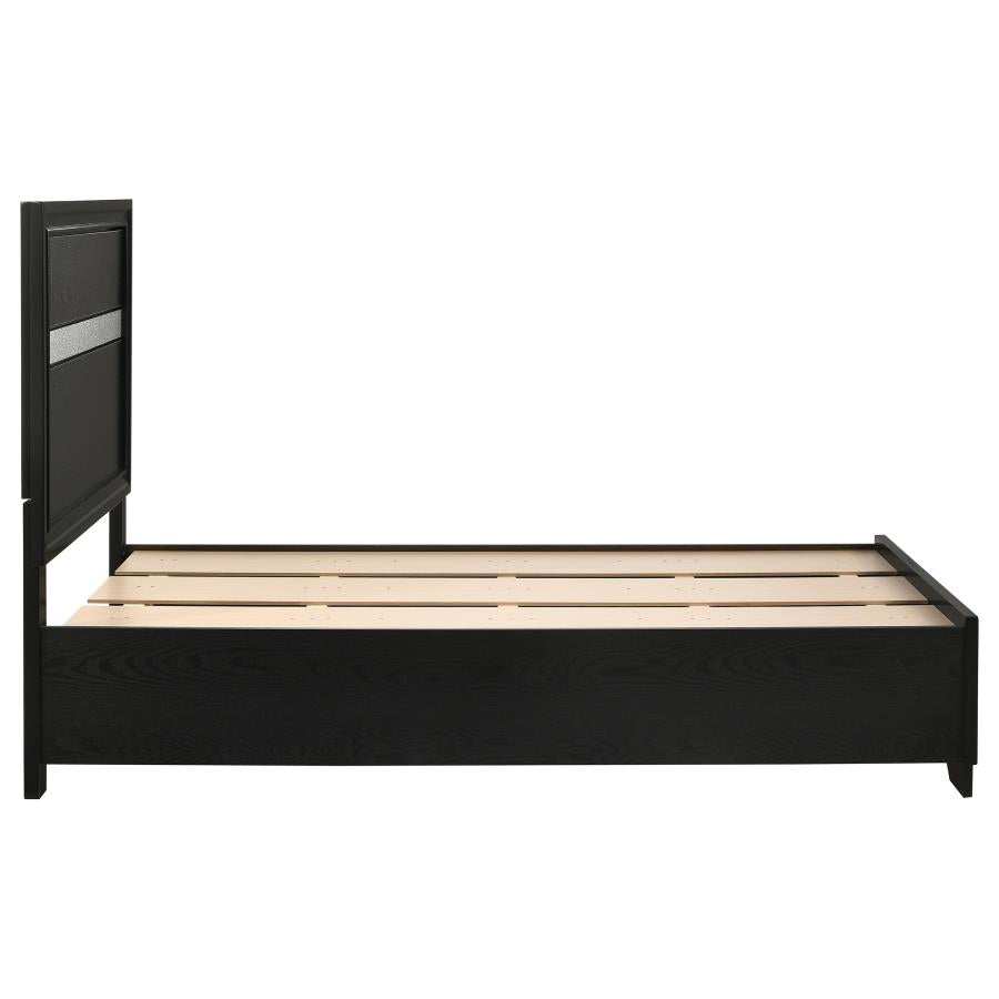 Miranda Black Twin Storage Bed