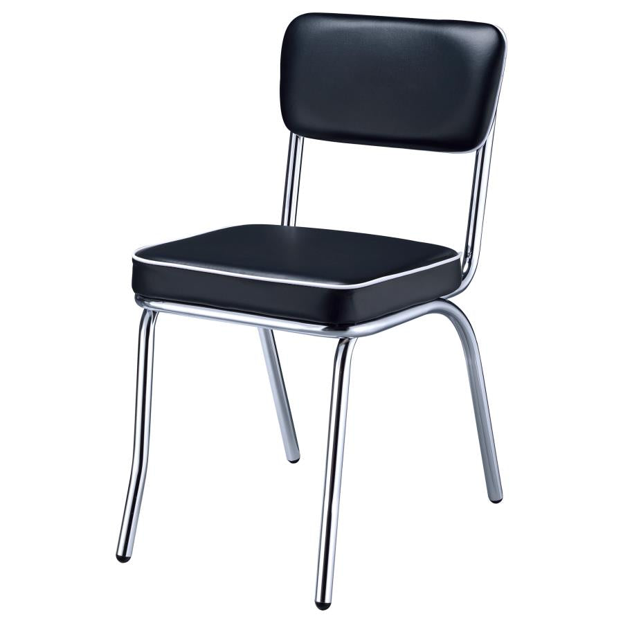 Retro Black Side Chair