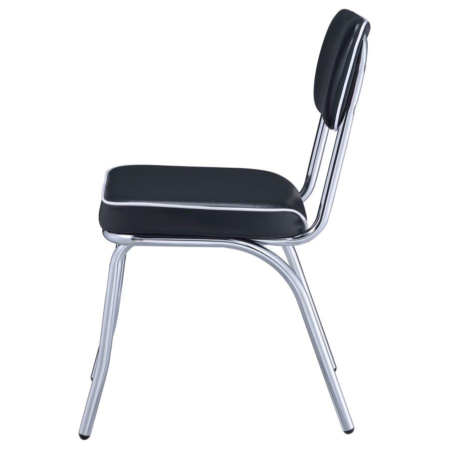 Retro Black Side Chair