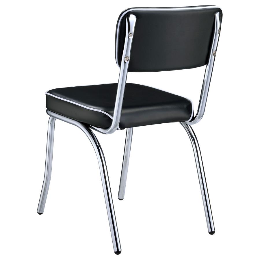 Retro Black Side Chair