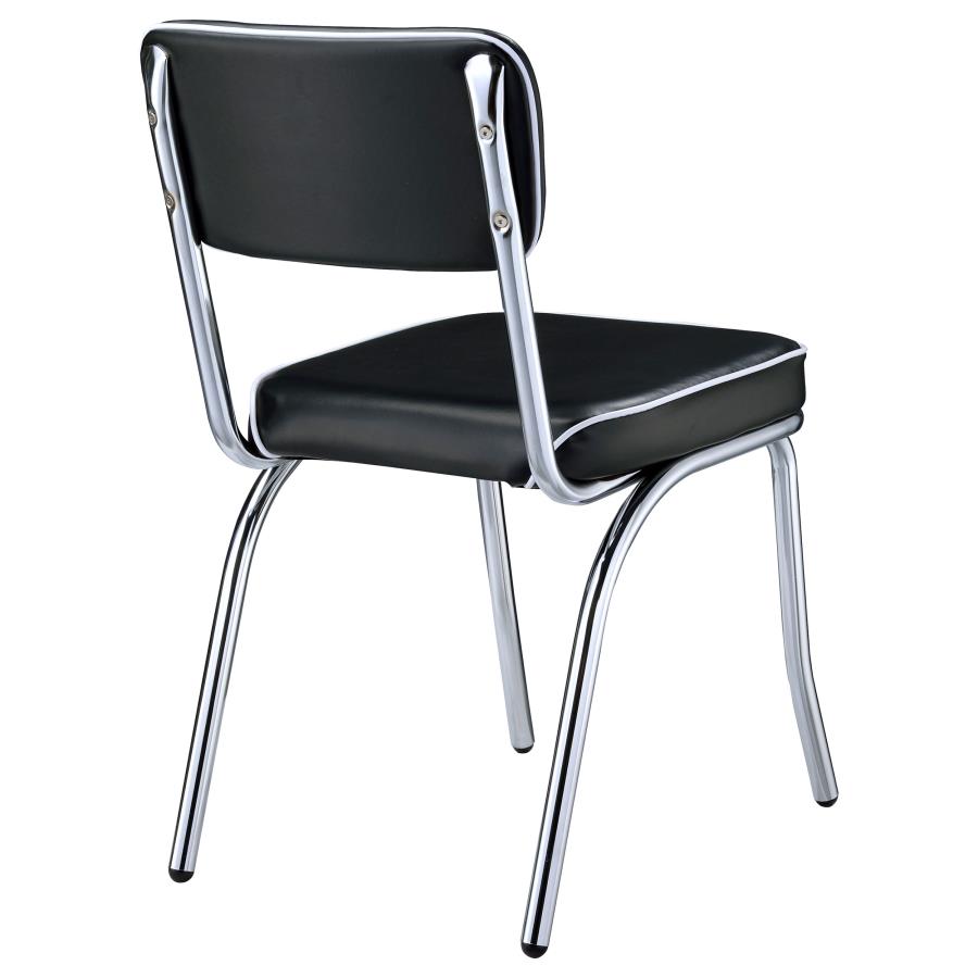 Retro Black Side Chair