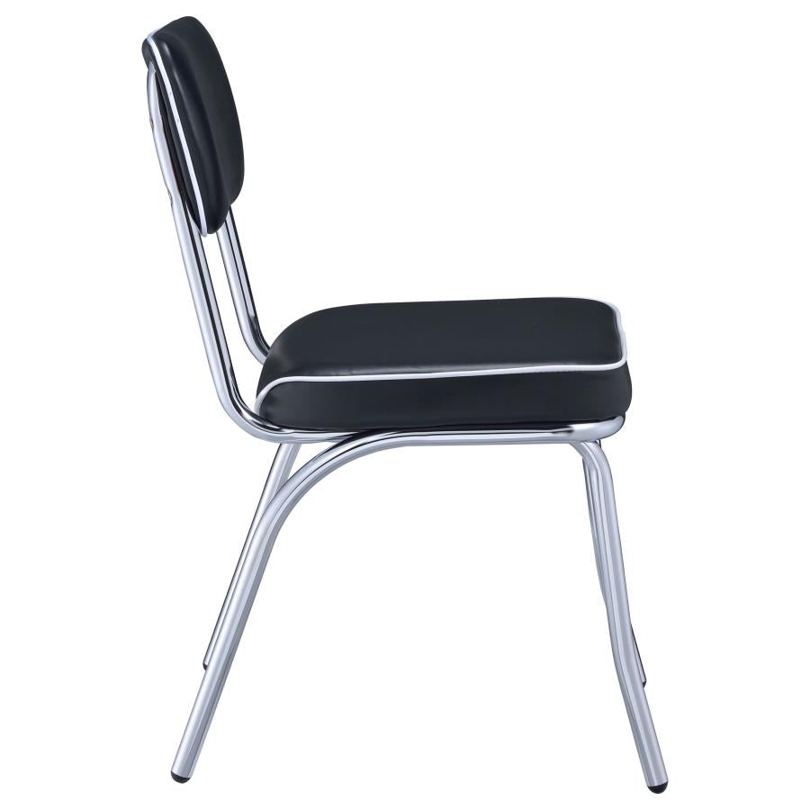 Retro Black Side Chair