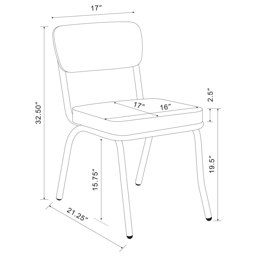 Retro Black Side Chair